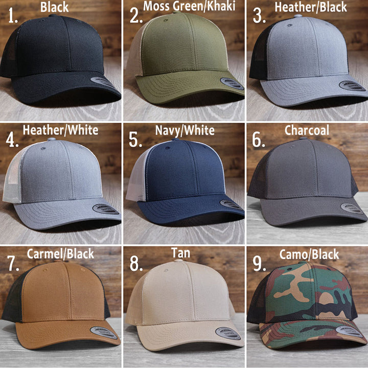 Personalized Pet Portrait Leather Patch Trucker Hat with Photo Unique Gift for Pet Lovers