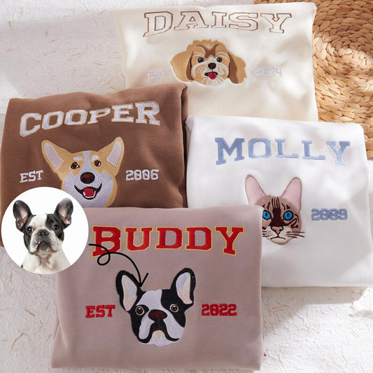 Personalized Dog Cat Memorial Gift | Embroidered Pet Lover Apparel